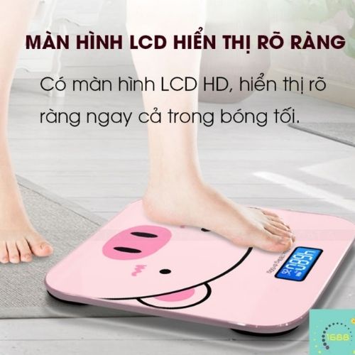 CÂN ĐIỆN TỬ SỨC KHỎE HÌNH HEO HỒNG