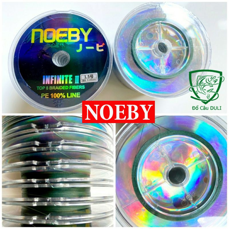 Dây Dù Câu Cá NOEBY Infinite II X8 Cao Cấp Màu Xanh Rêu dây PE câu lure siêu bền... DC-13