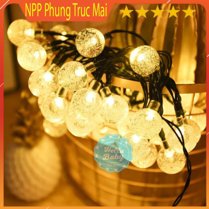 Đèn led bi bọt nước đèn nhấp nháy trang trí giáng sinh, tết - Dây đèn led loại 9M ánh sáng vàng và đổi màu
