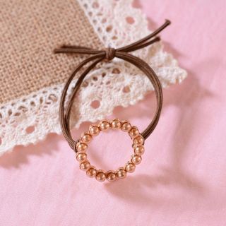 Dây cột tóc đính hạt ngọc nhỏ xinh iu M02