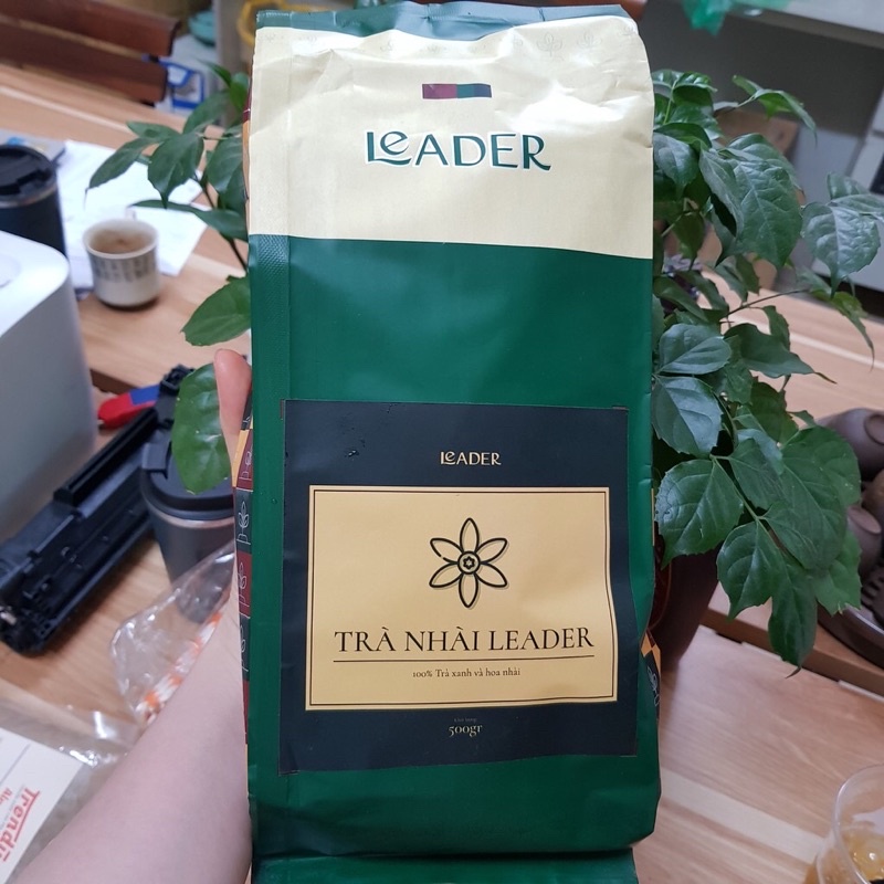 Trà Xanh Nhài Leader gói 500g