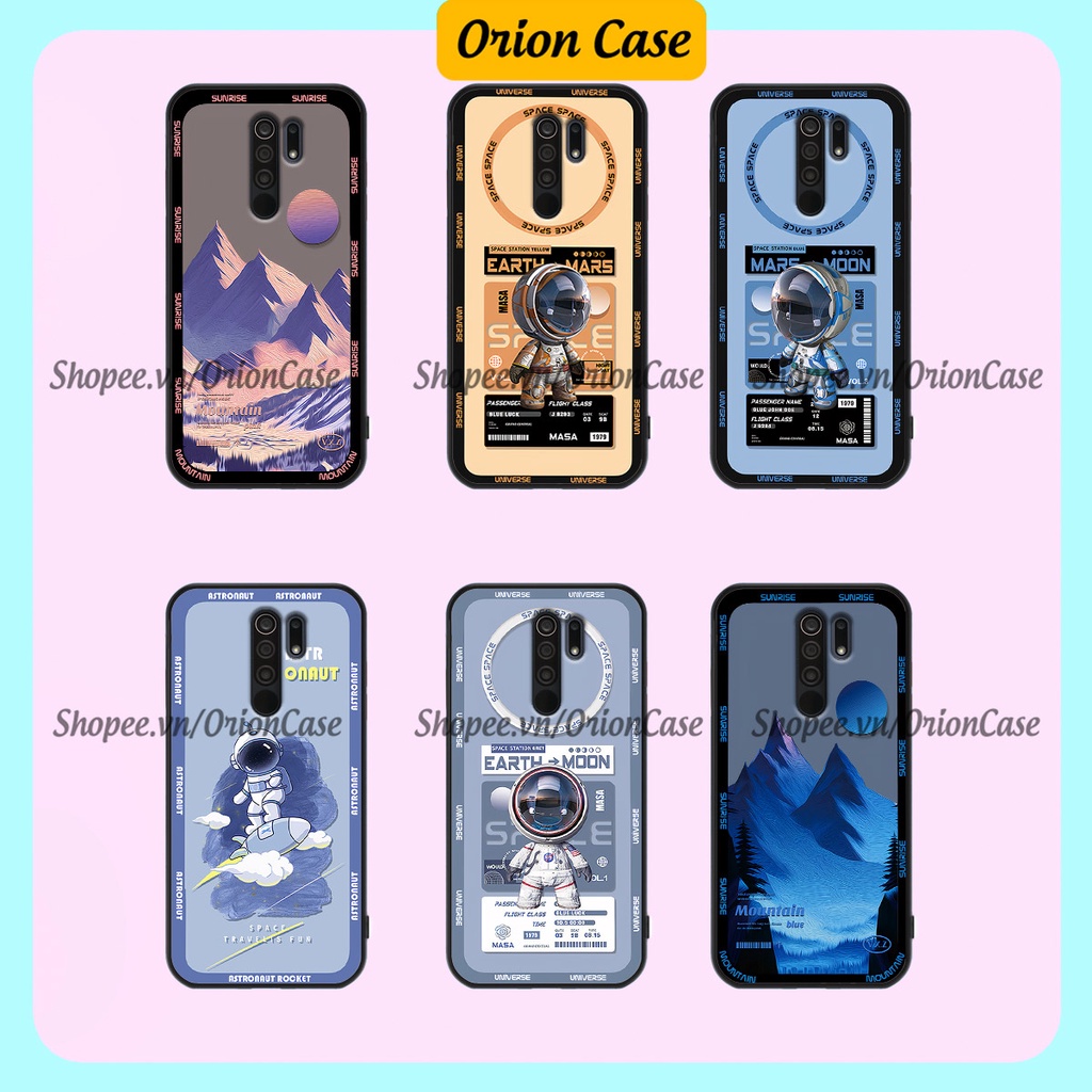 Ốp Xiaomi Redmi 9 in hình astronaut pro nasa, moutain cá tính.ốp lưng chống sốc.