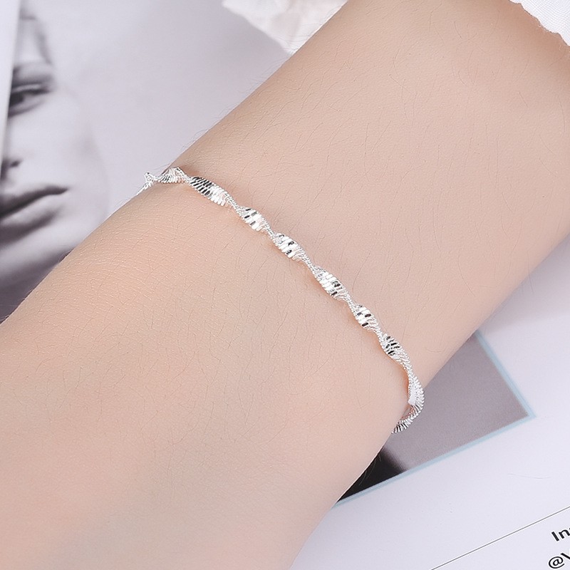 10 designs S925 Silver Bracelet Girls' Accessories Refined and Simple Fashion Bracelet Seven Bell Bracelet Multi-Style Design Bracelet Gelang wanita