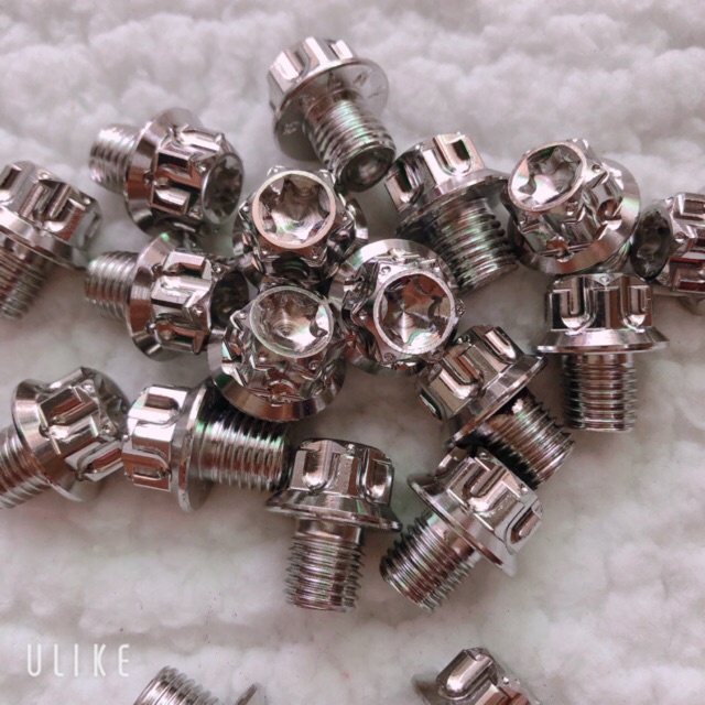 Ốc Salaya Chân kính gương Honda, yamaha , suzuki inox