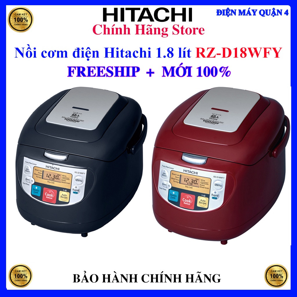 Nồi cơm điện Hitachi 1.8 lít RZ-D18WFY