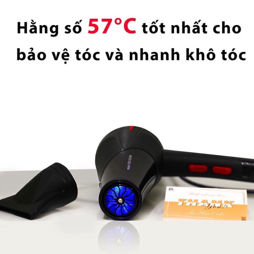 [Giá Sỉ]  Máy sấy tóc tạo kiểu ánh sáng xanh, Công suất lớn 3500W 2 chiều nóng lạnh - Máy sấy tóc salon -Shopgttk-