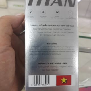 Bộ cóc và cáp sạc Titan dùng cho iphone