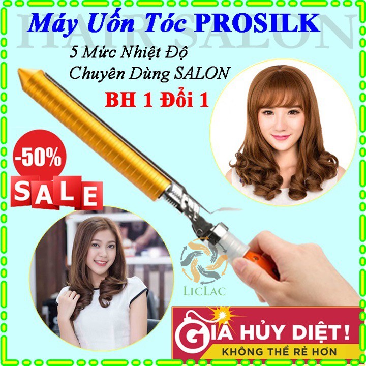 Máy Uốn Tóc PROSILK ( 5 mức Nhiệt Độ ) Hàng Cao Cấp Chuẩn Salon - Máy Uốn Lọn, Máy Uốn Tóc Xoắn tự nhiên