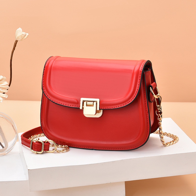 Túi Đeo Vai Hình Vuông Cỡ Nhỏ Phối Dây Đeo Sợi Xích Phong Cách Hàn Quốc Thời Trang Cho Nữ