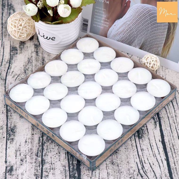 Nến tealight không mùi, không khói