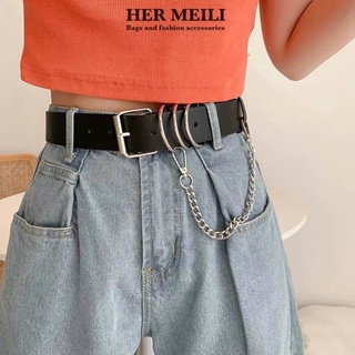 Thắt Lưng Bản Rộng Phối Hai Hàng Nút Phong Cách Đường Phố TL59