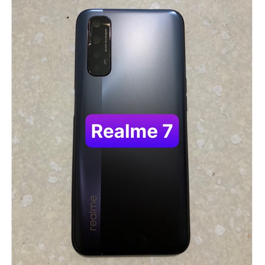 bộ vỏ realme 7 - bộ gồm lưng,xương,sườn,phím,cụm kính camera