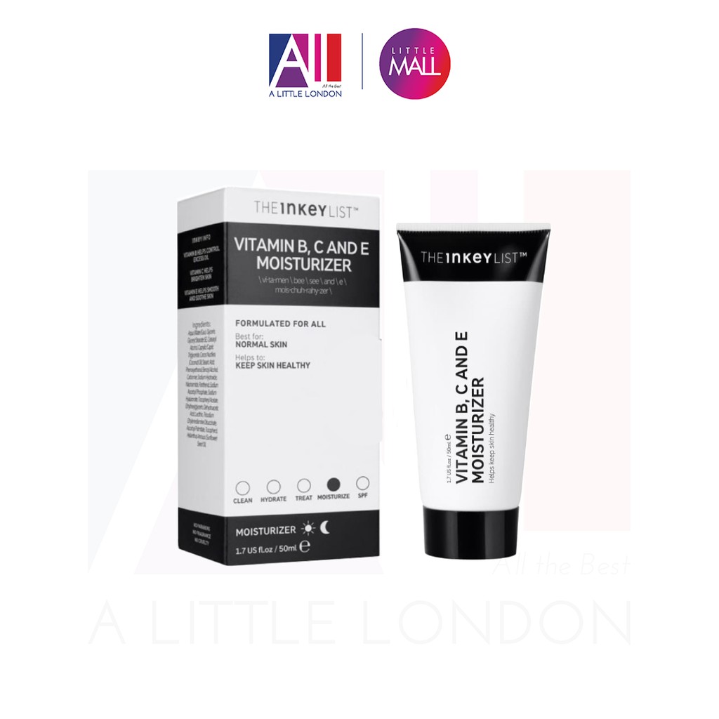 Kem dưỡng ẩm The Inkey List Vitamin B, C And E Moisturizer 50ml