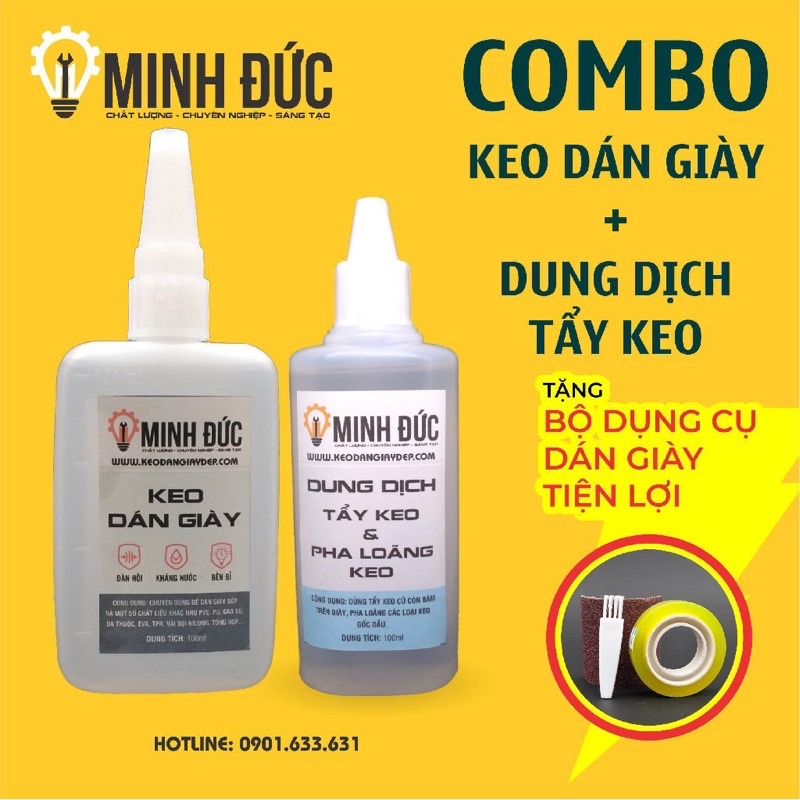 Keo dán giày Minh Đức 100ml