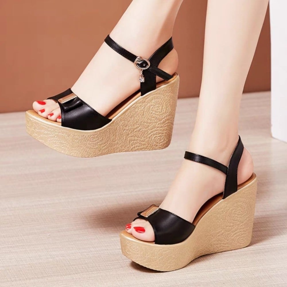 GIÀY SANDAL ĐẾ XUỒNG NƠ LOẠI CAO CẤP 10p SIÊU ÊM