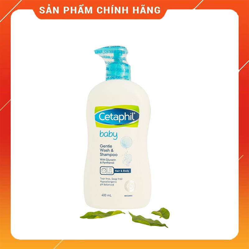 [ CHÍNH HÃNG ]Sữa Tắm Gội Toàn Thân Cetaphil Baby 2In1 (400ml)