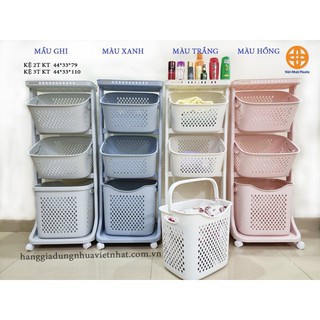 { HÀNG CAO CẤP} Kệ đựng đồ đa năng, 3 tầng có bánh xe việt nhật