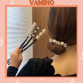 Dụng cụ búi tóc Vamino đính hạt sang chảnh phong cách Hàn Quốc SC25