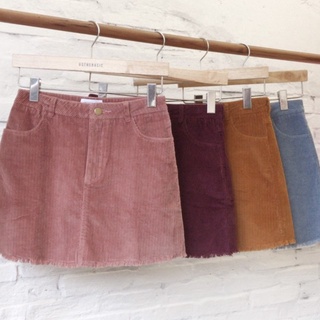 Usthebasic - Chân váy nhung Velvet Skirt
