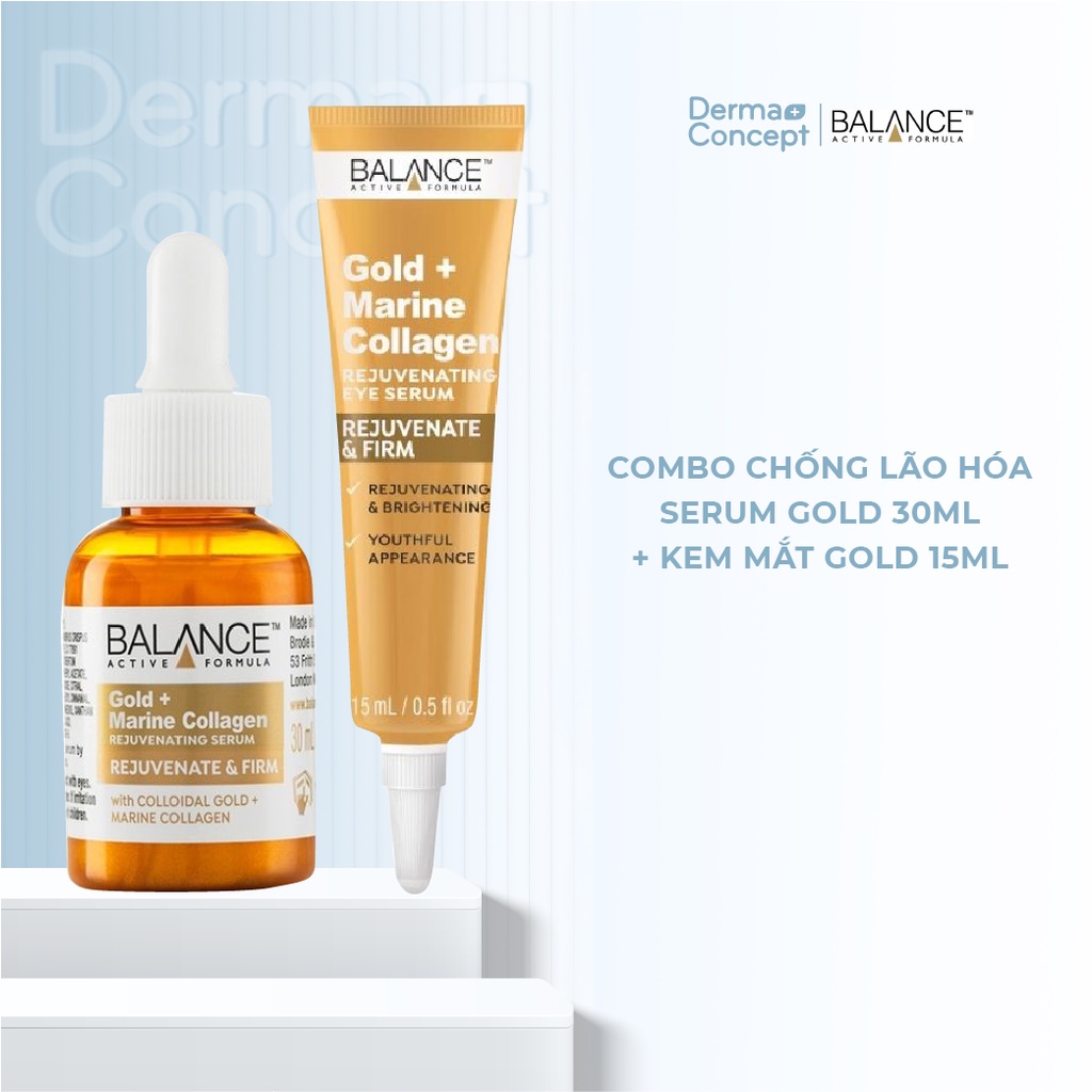 Serum trẻ hóa và tái tạo da Balance Gold + Marine Collagen Rejuvenating 30ml