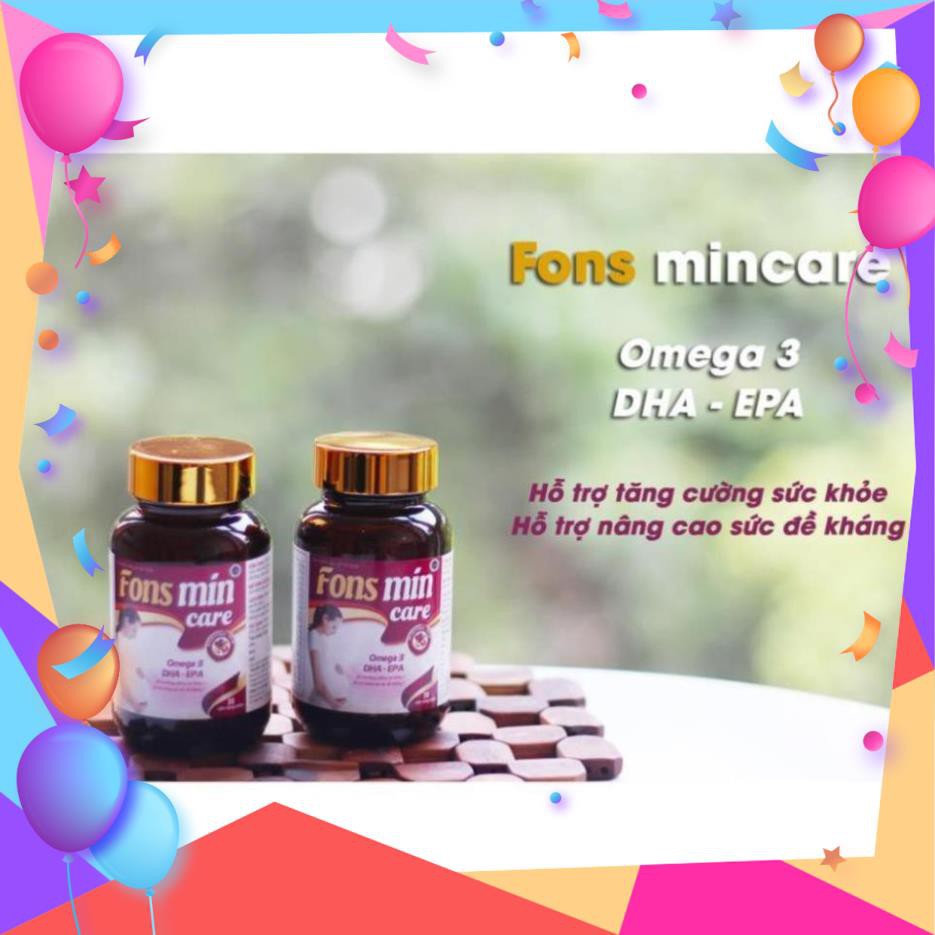 [CHÍNH HÃNG] Bổ sung DHA, EPA, Vitamin và khoáng chất cho bà bầu - Fons Mincare 30 viên | Thế Giới Skin Care