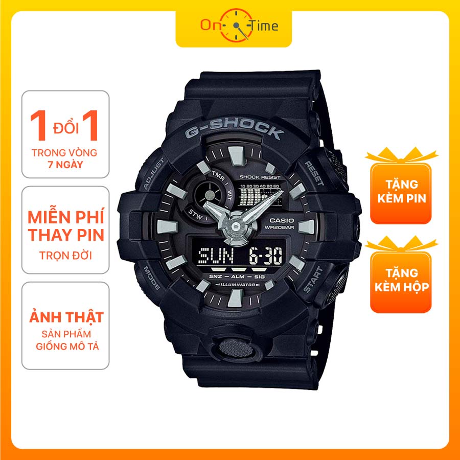 Đồng hồ nam Casio G Shock GA 700 (1:1) thiết kế thể thao, năng động, ảnh thật, full box - OneTime Store