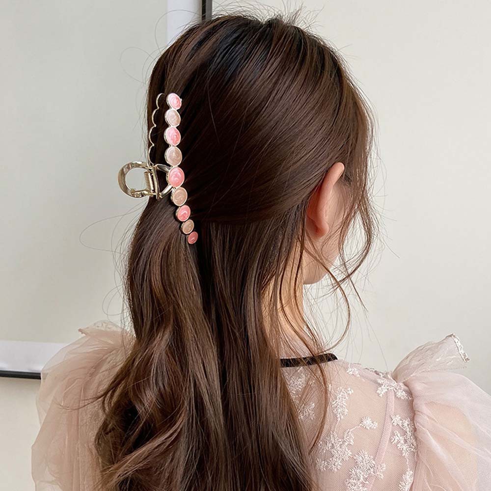 Kẹp tóc càng cua màu kẹo phong cách Hàn Quốc thời trang nữ