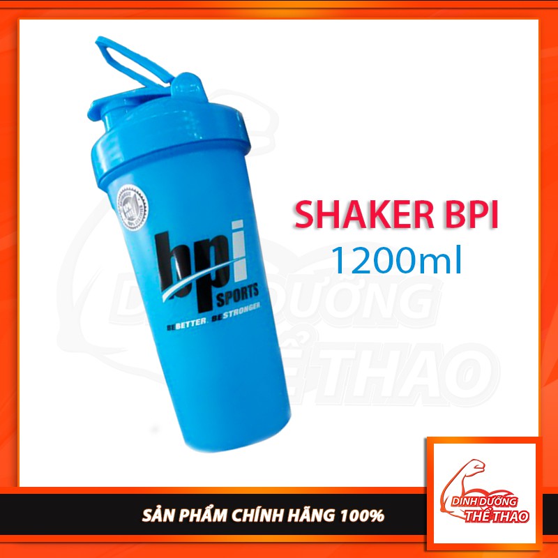 Bình Shaker Bpi 1200ml lắc sữa bột whey và mass