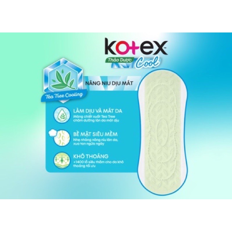 Kotex Hằng ngày mát lạnh(cool) Mới