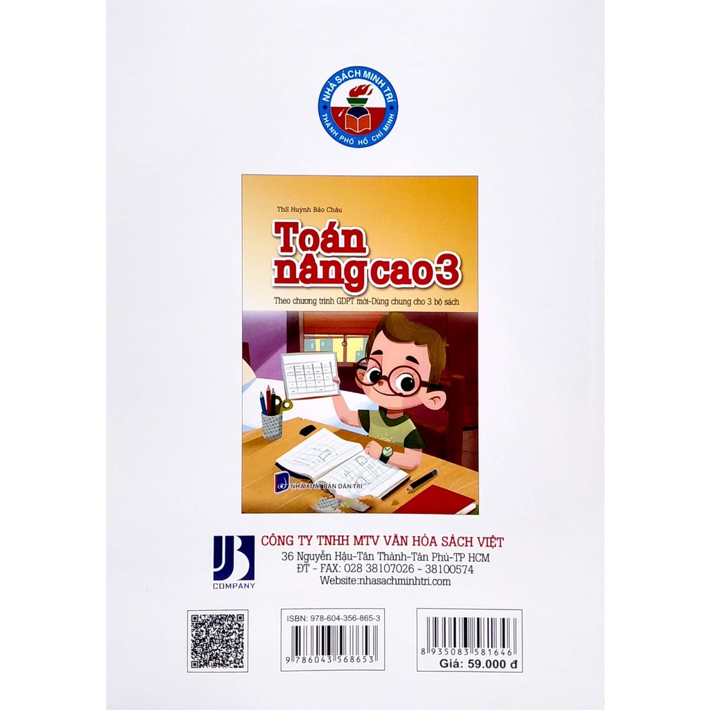 Sách Toán Nâng Cao 3 (Theo Chương Trình GDPT Mới - Dùng Chung Cho 3 Bộ Sách)