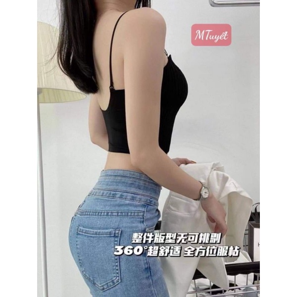 Áo 2 dây khoét sâu lưng hàng QC