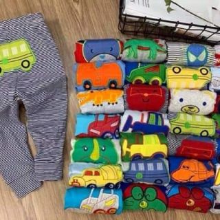 Quần dài mông thú cotton mặc thu cho bé 8-16kg