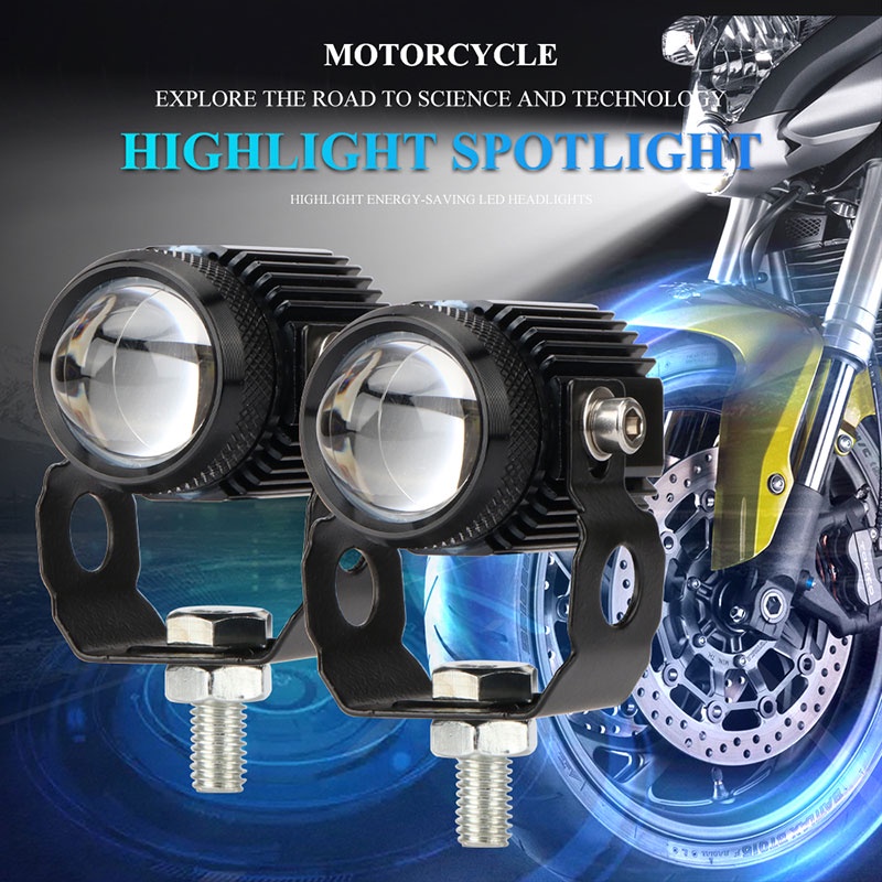 Đèn Pha LED Hai Màu Chống Thấm Nước IP67 Tiện Dụng Cho Xe Máy