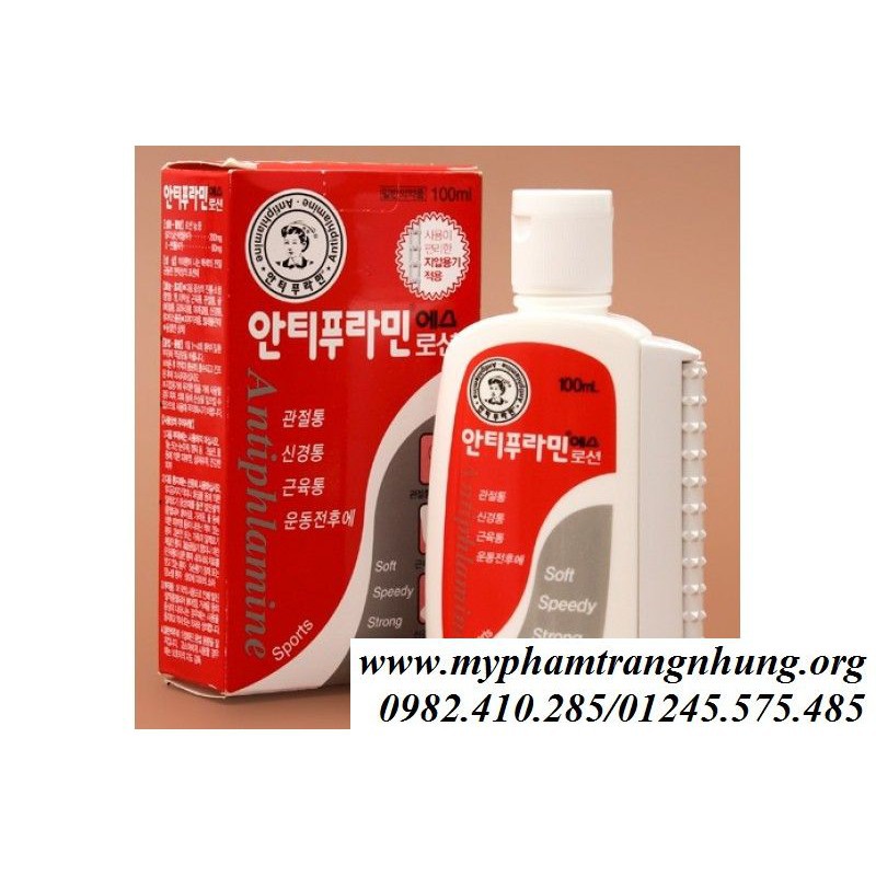 [Giá Sỉ] DẦU NÓNG XOA BÓP ANTIPHLAMINE HÀN QUỐC 100ML – GIẢM CÁC TRIỆU CHỨNG ĐAU CƠ, NHỨC MỎI, TÊ BUỐT CHÂN TAY