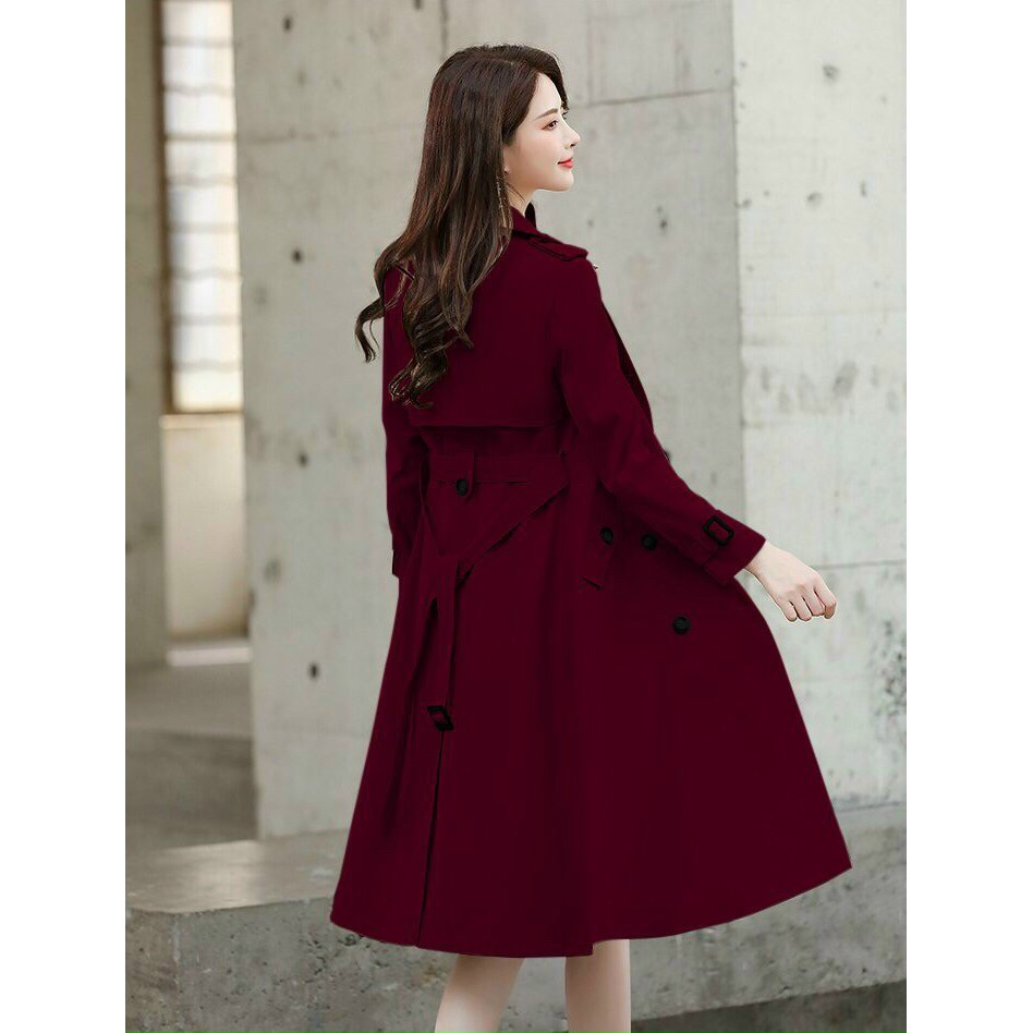 Áo khoác kaki nữ dáng dài phối nút siêu sang - Mua áo khoác nữ đẹp | BigBuy360 - bigbuy360.vn