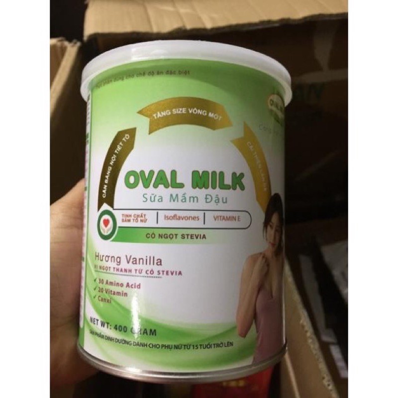  [Chính hãng] Sữa mầm đậu nở ngực Ovalmilk uống là tăng