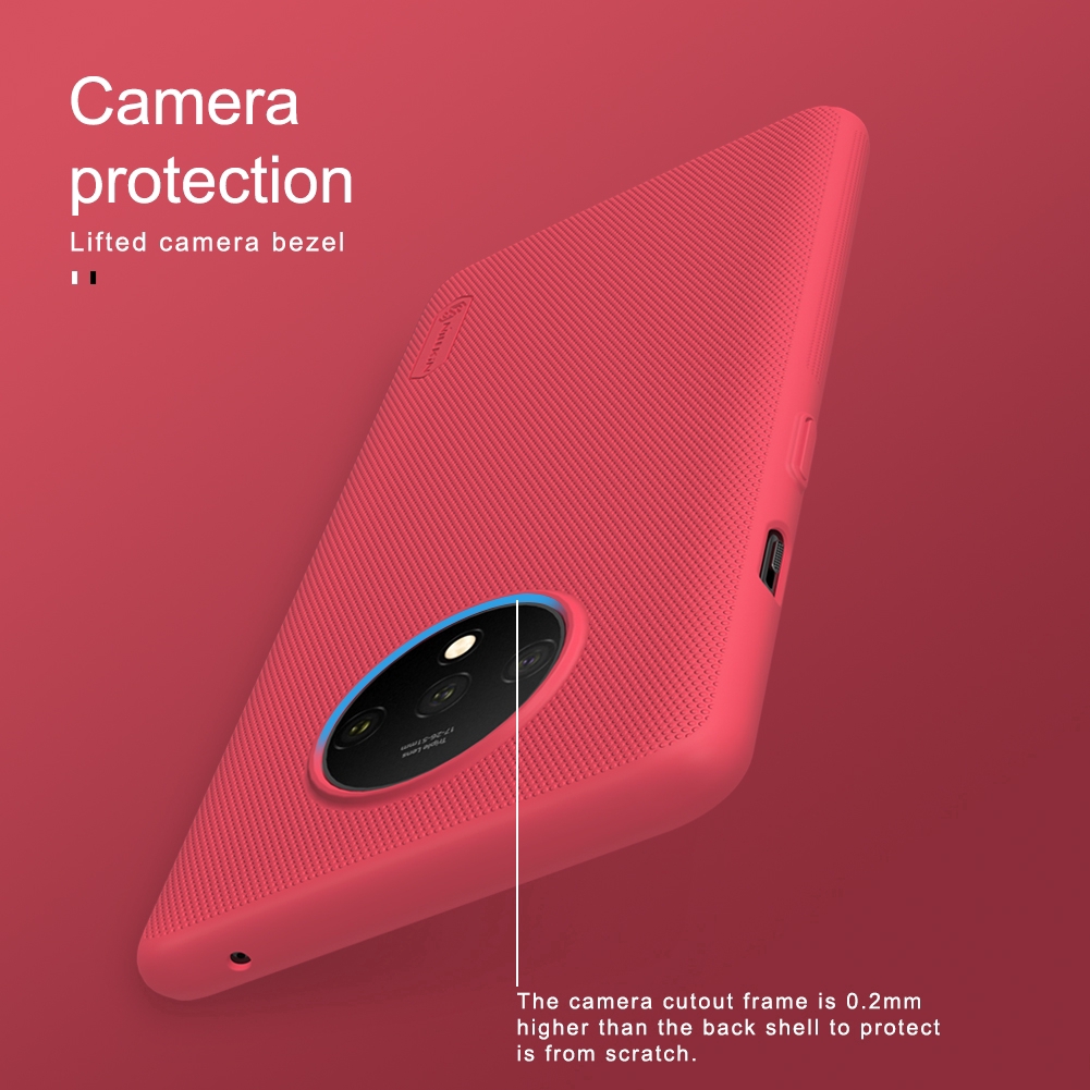 Ốp điện thoại NILLKIN mặt cứng nhám siêu mỏng chống sốc chống rơi cho OnePlus 7T