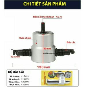 Bộ kit cắt tôn đa năng yt-160a, lắp máy khoan