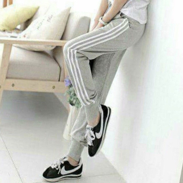 QUẦN LINE UNISEX-Quần thể thao 3 sọc bo chân,quần thể dục, quần jogger nam