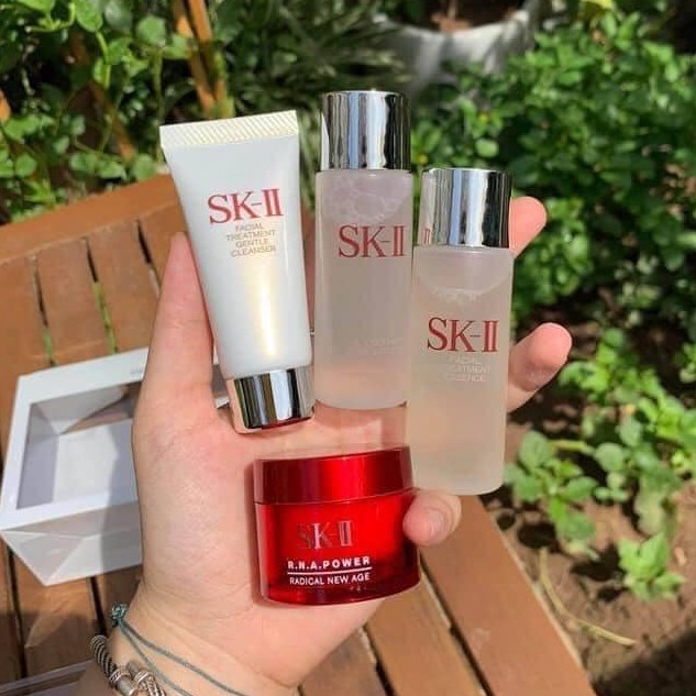 SET SKII 4 MÓN - Set Dưỡng Da SK-II ESSENTIAL TRAVEL KIT MINI Nhật Bản