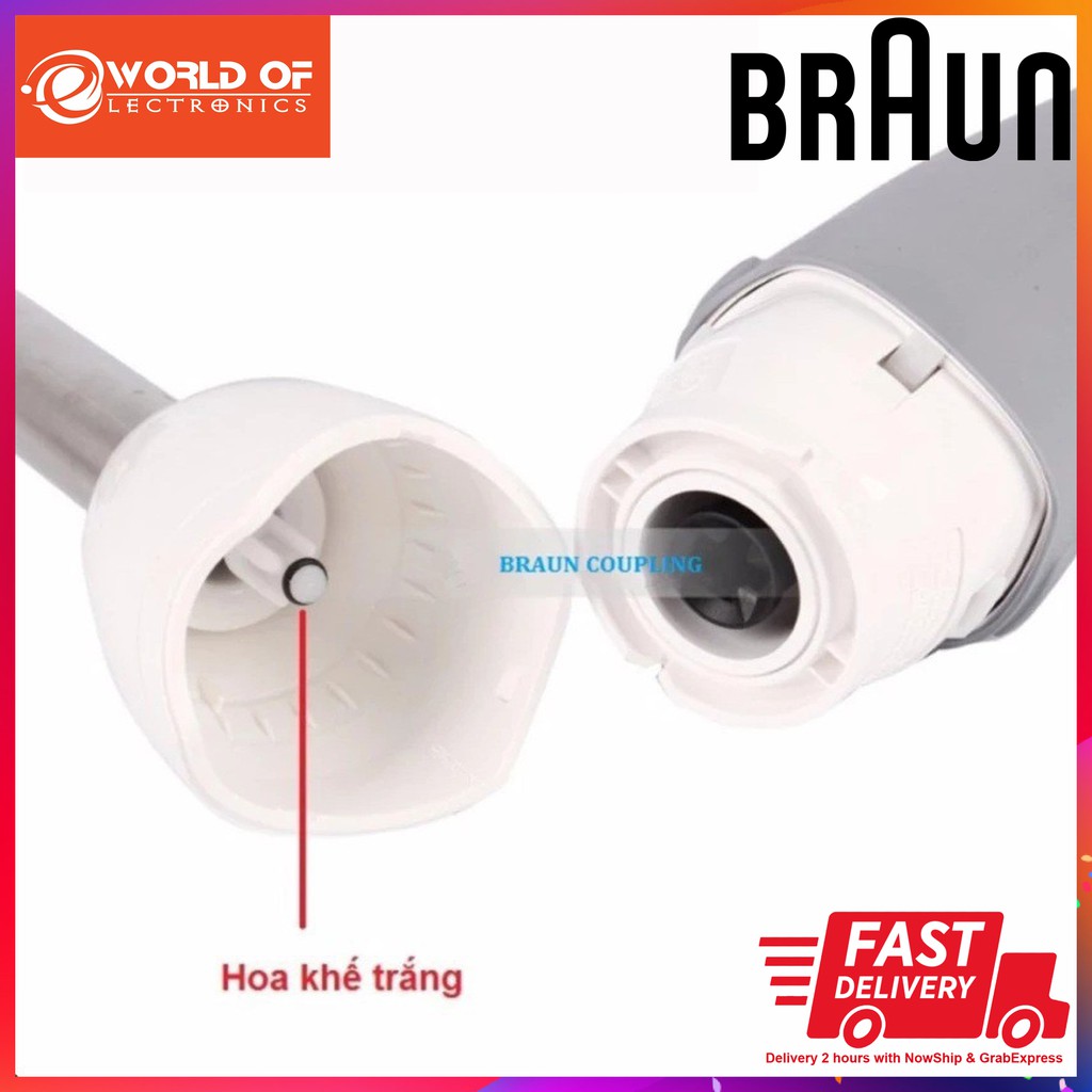 Khớp nối hoa khế thanh dao xay máy xay cầm tay Braun