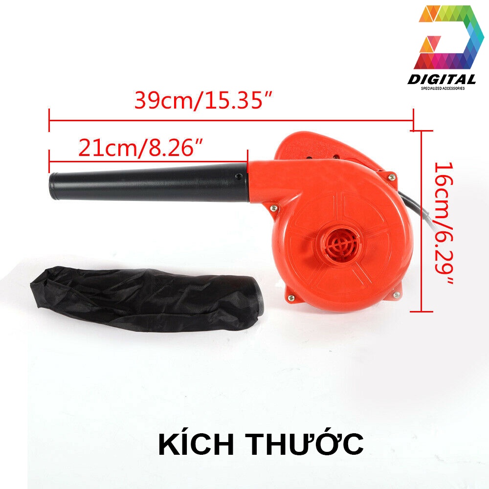 Máy Thổi Bụi &amp; Hút Bụi Đa Năng 2 in 1 Công Suất 1000W Electric Blower