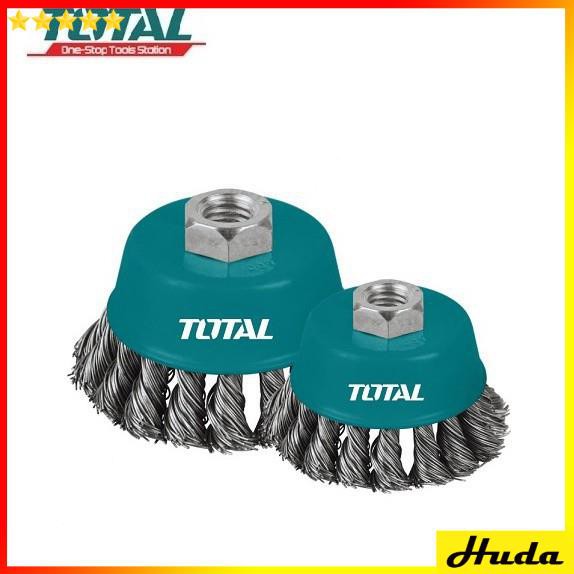 Total - TAC32031.2 Chén cước (chổi cước) thép xoắn 75mm uio