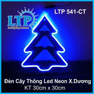 Đèn Led Neon Hình Cây Thông - Đèn Neon Hình Cây Thông 30cm (2 mặt) trang trí noel, lễ hội, tết. - MSP: 541-CTD
