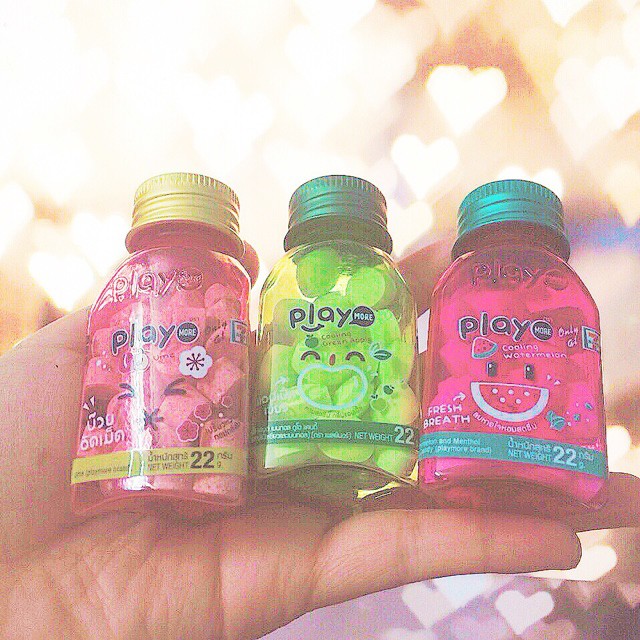 Kẹo Play Thái Lan mới - dạng gói và hũ chai nhựa siêu hot hit (có vị táo xanh, chanh muối, đào xoài mới) | BigBuy360 - bigbuy360.vn