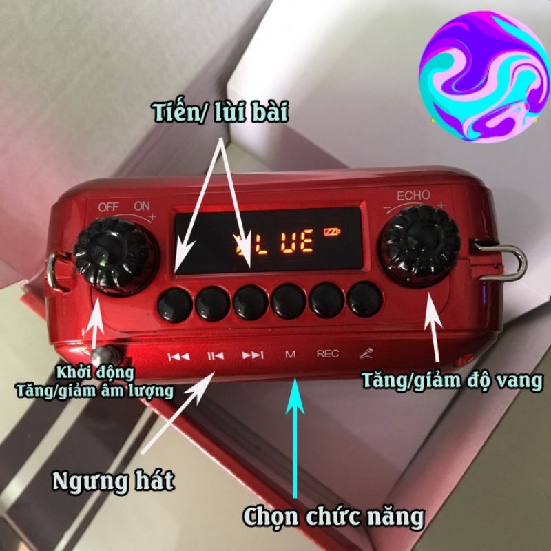 Máy Trợ Giảng Loa Trợ Giảng Không Dây Shuae SM-919 Có Blutooth