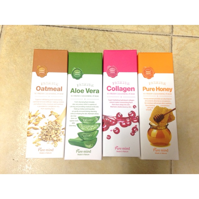 SỮA RỬA MẶT PURE MIND PREMIUM SO FRESH CLEANSING FOAM