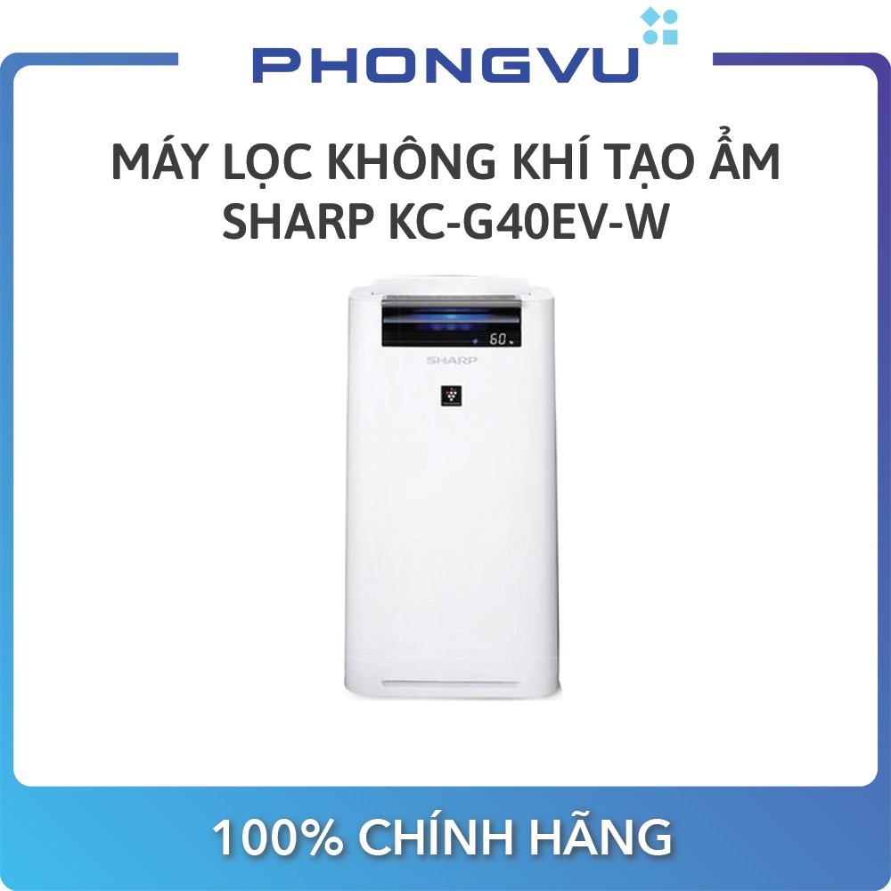 Máy lọc không khí tạo ẩm Sharp KC-G40EV-W - Bảo hành 12 tháng