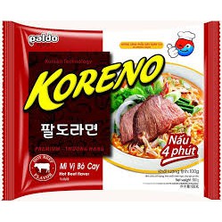 Mì Koreno Thượng hạng các vị Bò/Gà/Tôm/Kim Chi gói 100g | BigBuy360 - bigbuy360.vn