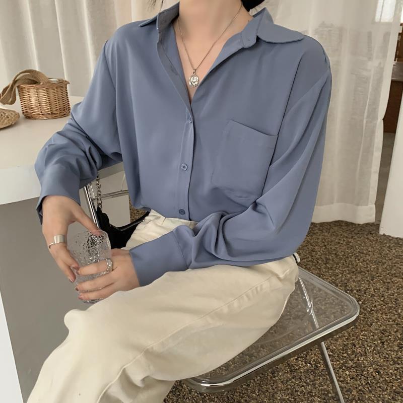Áo Sơ Mi Dài Tay Vải chiffon áo sơ mi JL-CX-17